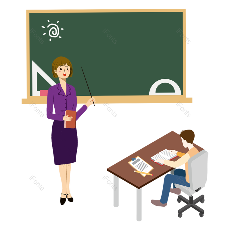 简约图片,培训元素,教育PNG,学生免抠素材